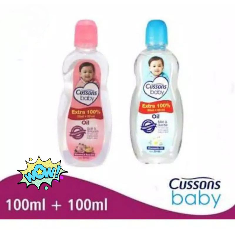 Cussons Baby Oil ekstra fill 100% 50ml dan 100ml