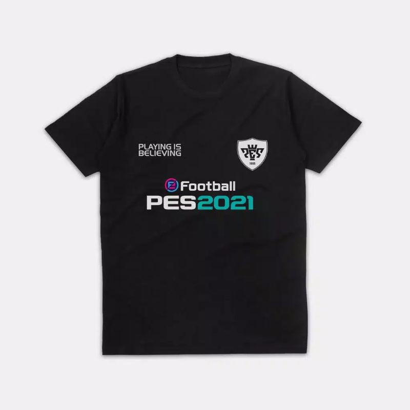 Baju Kaos t-shirt kualitas distro/Baju PES 2021 LOGO Murah