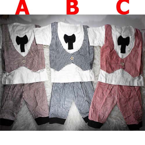 Baju Bayi Laki Setelan Rompi Dasi - Jackie