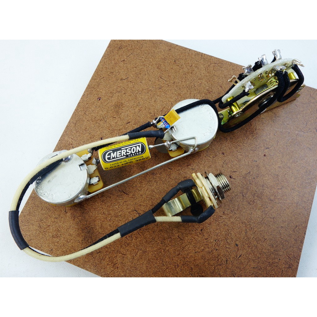 wiring gitar set emerson telecaster prewired 500k 4 way original