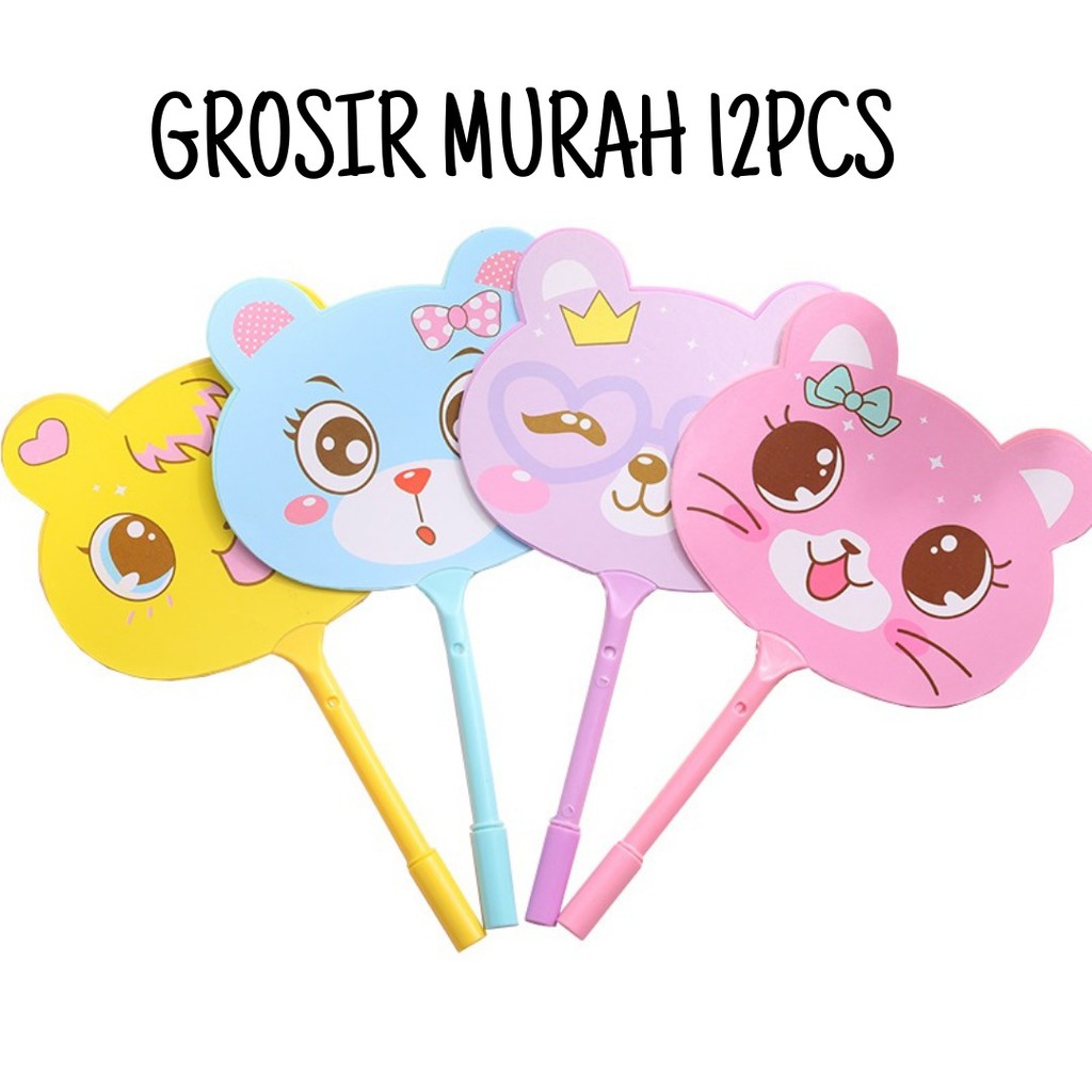 

12PCS PULPEN KIPAS CARTOON GROSIR MURAH LUSINAN