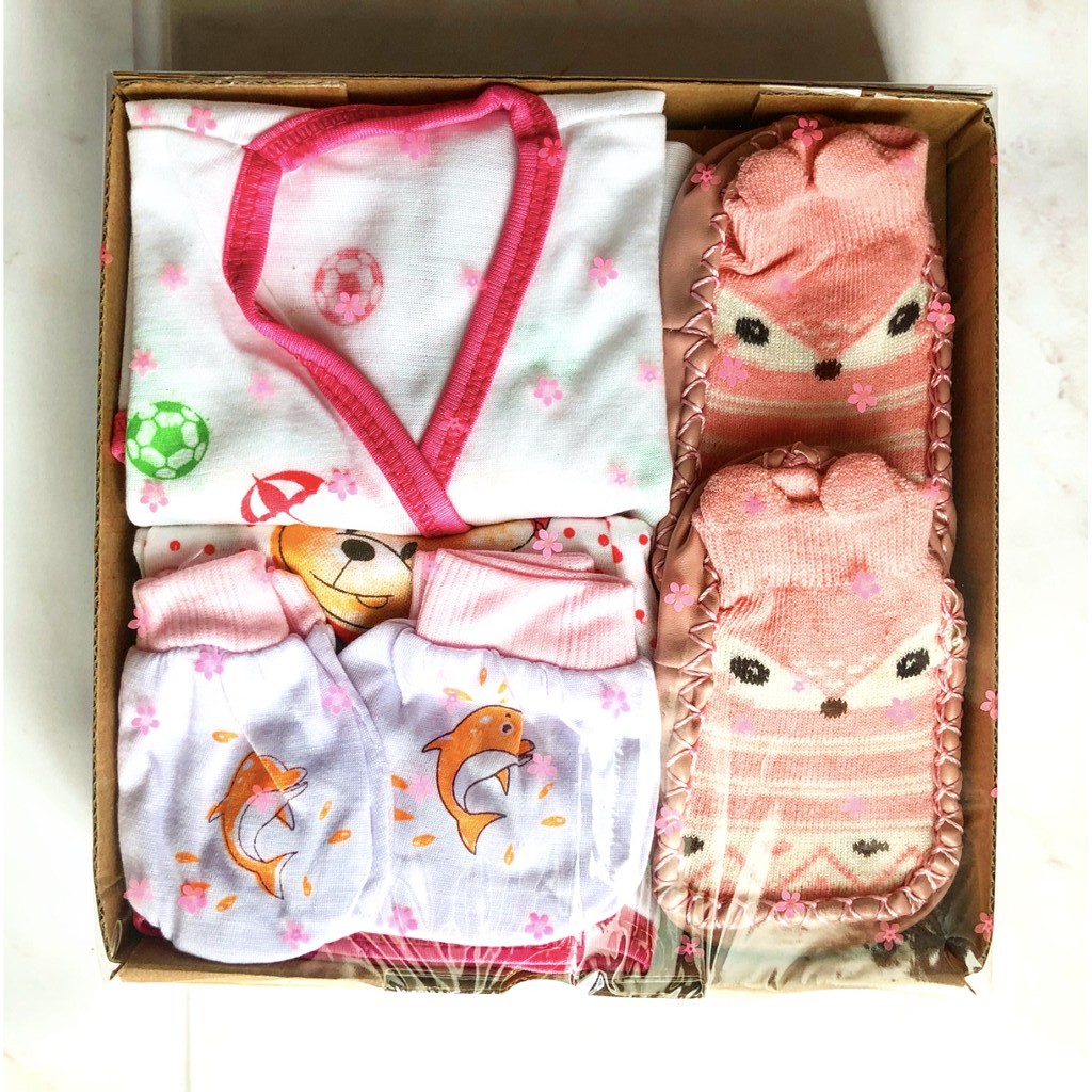 [SET 05]Hampers bayi/baby hampers baju bayi paket hampers parcel/parsel kado bayi lahiran murah-Pink
