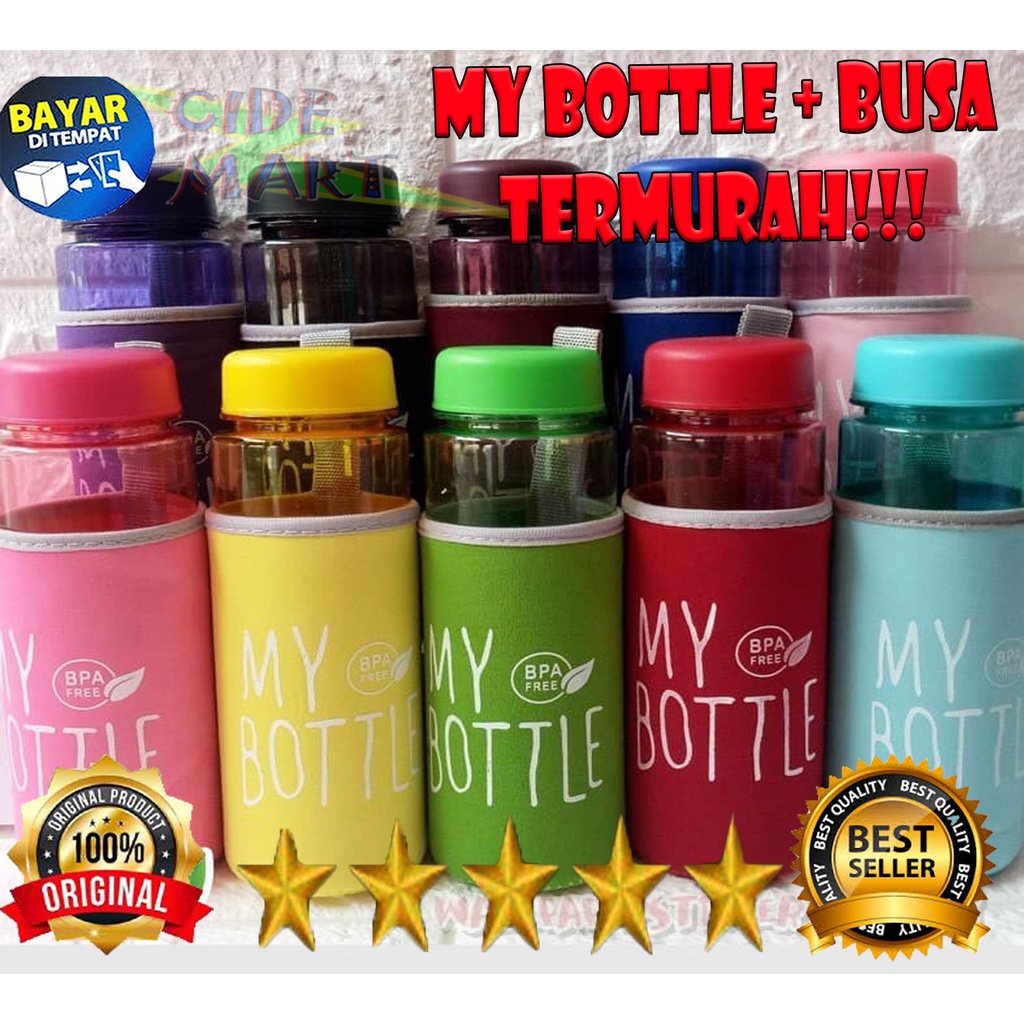 [FREE BUSA] BOTOL MINUM MY BOTTLE / BOTOL INFUSER WATER PLUS SARUNG BUSA BPA FREE