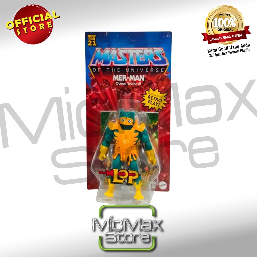 Masters of the Universe Motu Mer-man Lop Mattel Origins GNN84