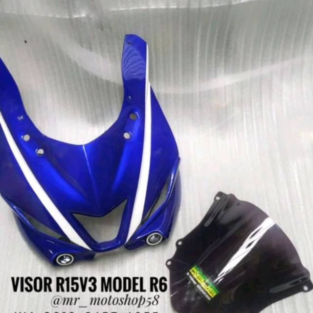 KEDOK R15 V3 MODEL R1 VISOR R15 YAMAHA R15 VVA KEDOK R15 HEADLAMP R15