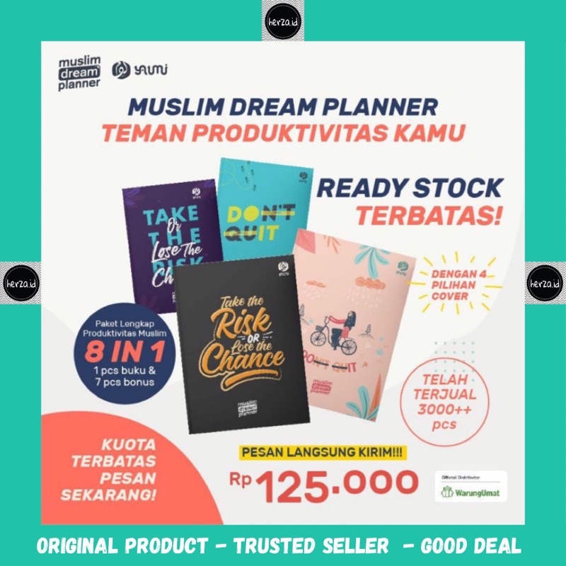 Muslim Dream Planner Yaumi MDP - buku agenda catatan harian notes diary islami