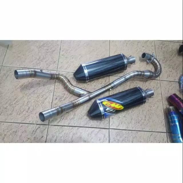 FULLSYSTEM FMF double muffler klx150/CRF150L/CRF250L MANTAPPP