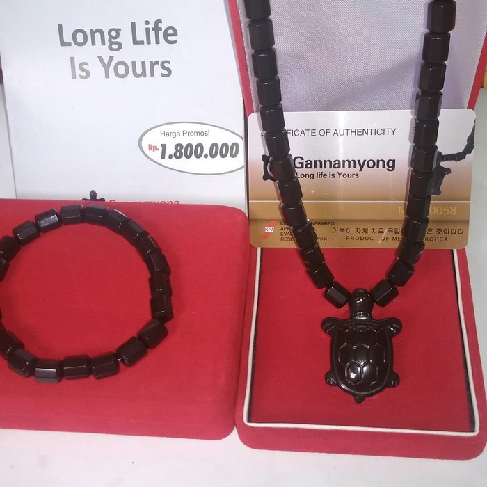 Ready - Gannamyong Kalung Dan Gelang Kesehatan Tourmaline Kura