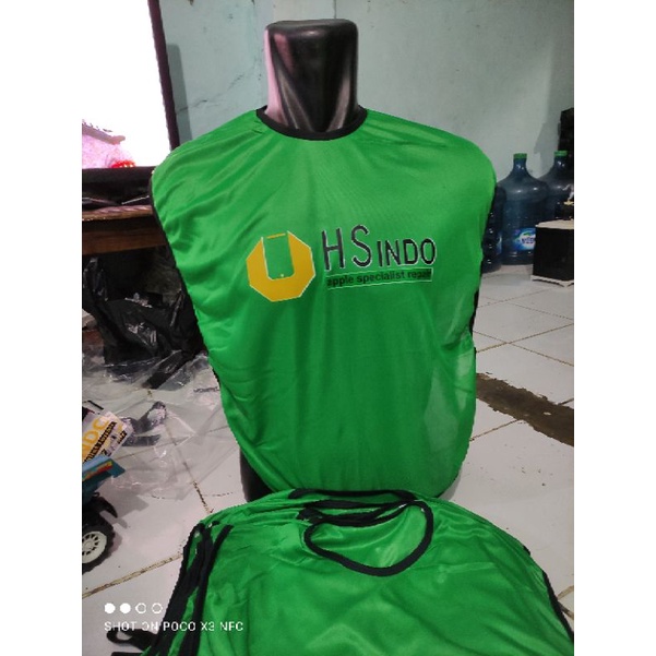 rompi futsal bola karet selusin custame sablon suka suka