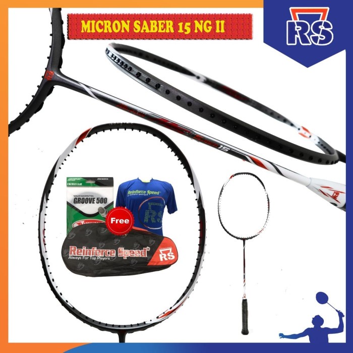 RS MICRON SABER 15 NG II RAKET BADMINTON ORIGINAL