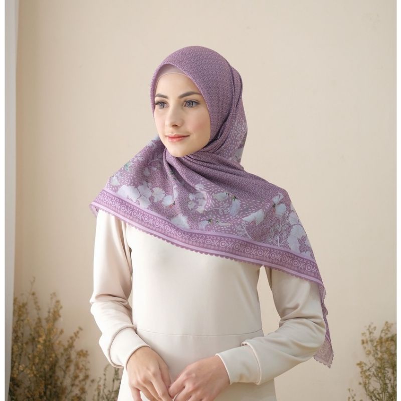 (Free Gift) Mevrouw Hijab Jamila 120x120 Ultrafine Lasercut Viral