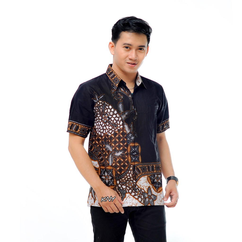 PAKET MURAH DAPAT 5 PCS Kemeja batik pria lengan pendek