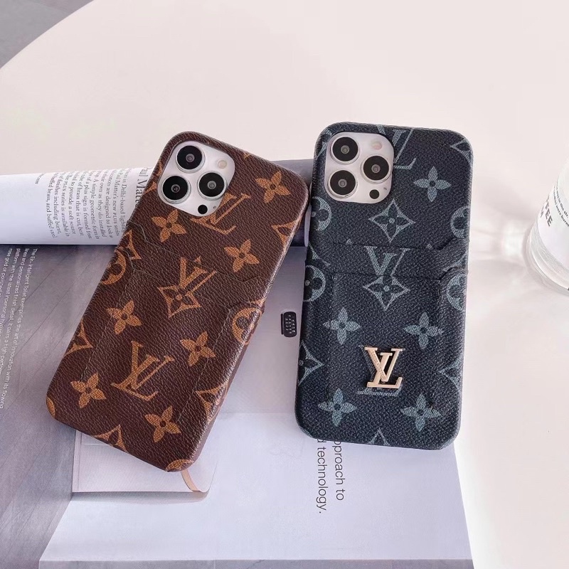 LV Gucciii Card Phone Case Iphone 13 Pro Max X Xs Xr XsMAX 11 11Pro 11ProMax 12 12Pro 12ProMax Branded Leather Case