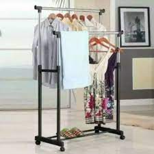 DOUBLE ROD RACK GANTUNGAN BAJU JEMURAN BAJU