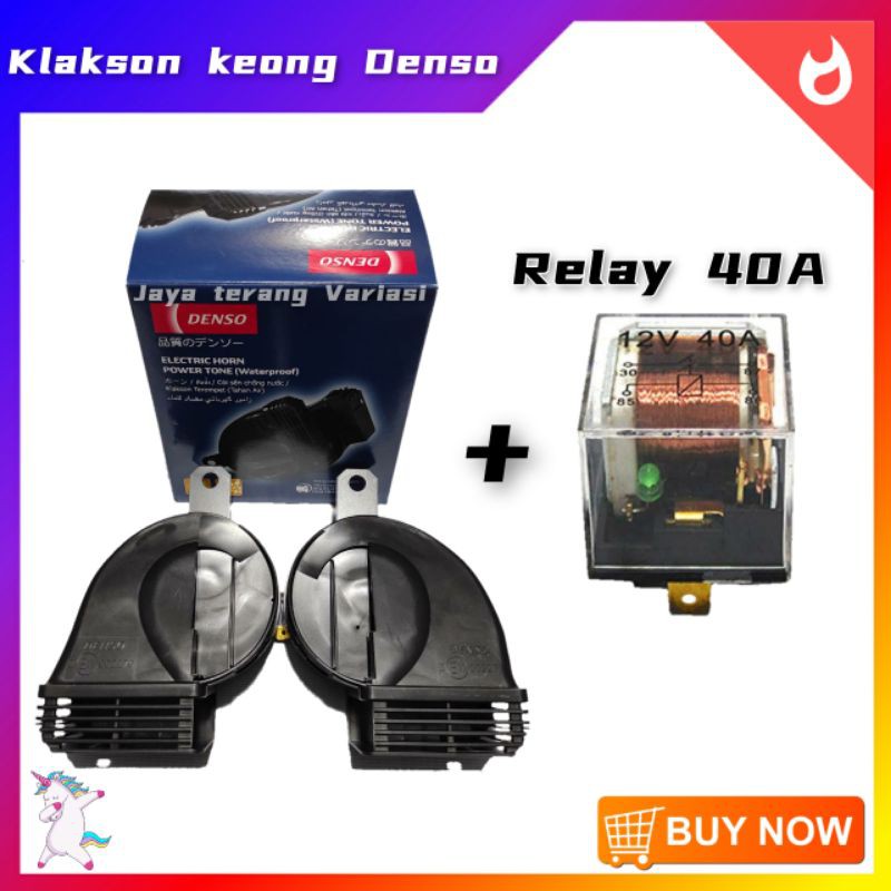 Klakson Denso 12V Keong WATERPROOF 100%ORIGINAL 61107