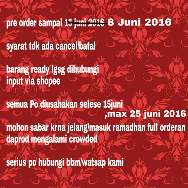 

OPEN PO COKLAT KARAKTER UNYU²