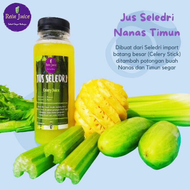 

Jus Seledri | Celery Juice | Jus Seledri Nanas Timun 250ml