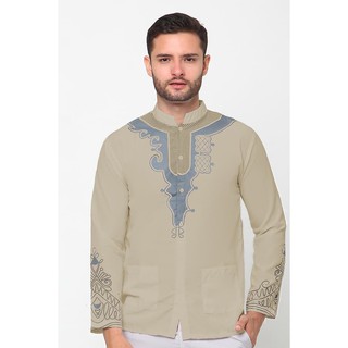 Baju Koko Okechuku Black Panther Pria Motif PRINTING Baju Koko Okechuku Black Panther Pria Motif PRINTING