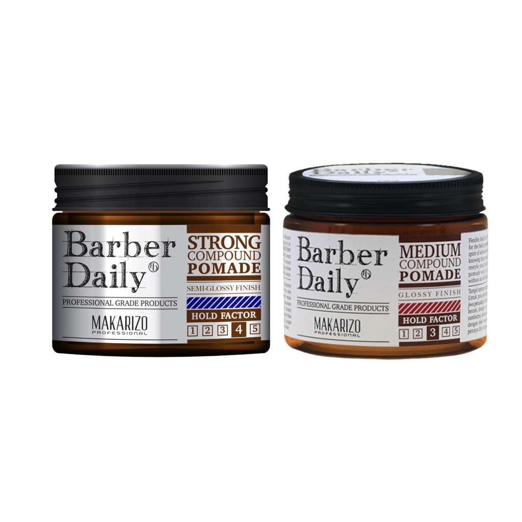 MAKARIZO BARBER DAILY MEDIUM / STRONG COMPOUND POMADE 120GR