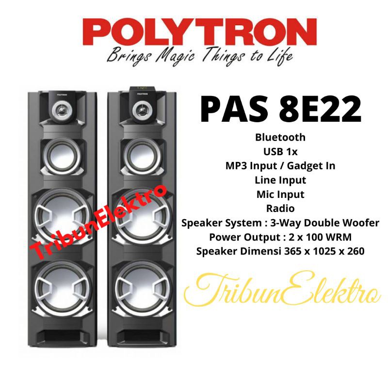PAS 8E22 Speaker Aktif Polytron