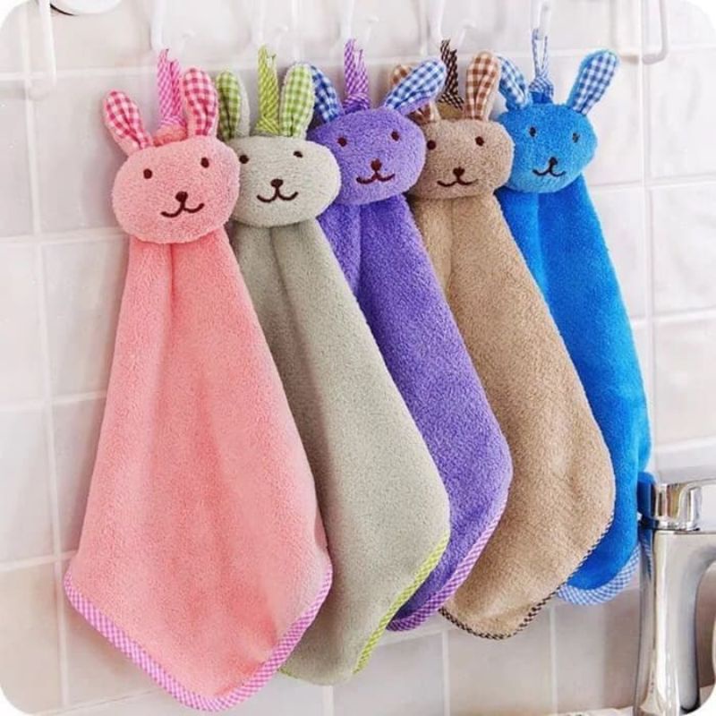 Hand Towel Kelinci Lap Tangan Motif Bintang Rabbit