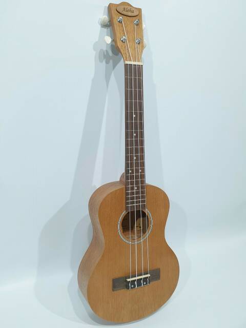 Ukulele Tenor Merk Aloha Original Ukuran 25 Inc Tipe AL-25 NS Warna Coklat Tua Murah Jakarta