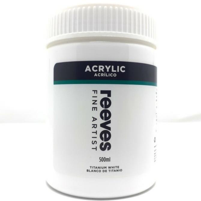 

Reeves Acrylic Paint 500 ml Titanium white