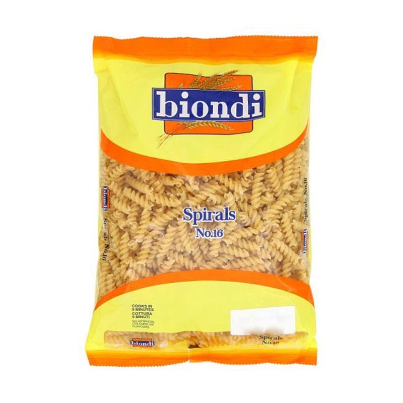 

Pasta Biondi Spirals No.16 ( 500g )