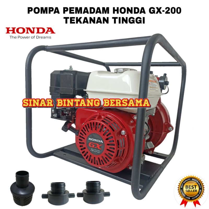 POMPA ALKON PEMADAM HONDA GX-200 DOUBLE IMPELLER TEKANAN TINGGI