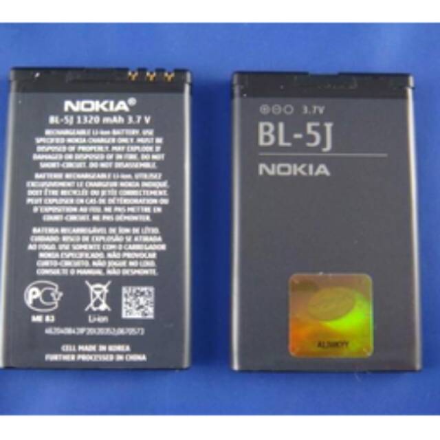 Baterai Nokia Bl-5j Original 100% (Baterai Nokia Bl5j Bl-5j Original,batre Nokia Bl5j Bl-5j Original