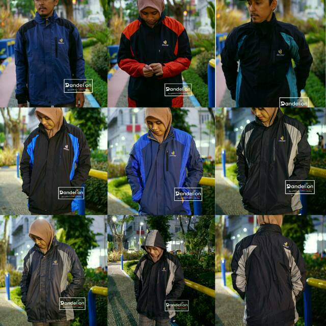 Jaket waterproof deuter lokal/Jaket outdoor deuter/Jaket pria wanita.