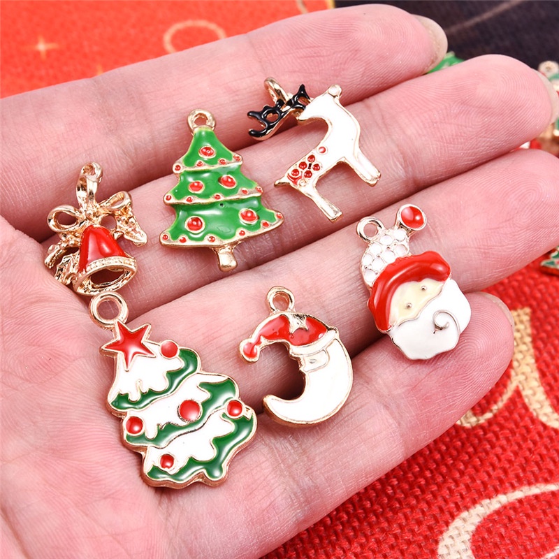 [ 5pcs Fashion Metal Alloy Christmas Charm Decoration children gift birthday wedding party ]