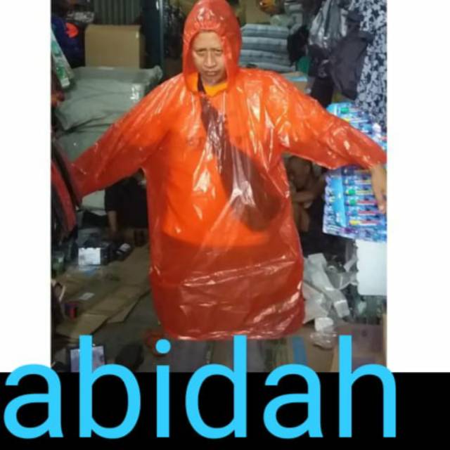 Jas hujan LDPE lengan panjang harga murah per losin isi 12 pcs