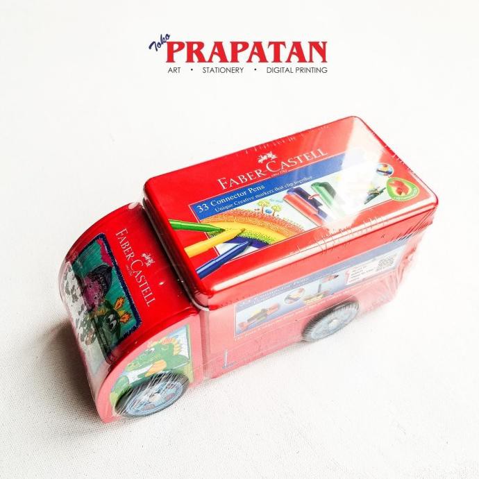 

FABER CASTELL 33 CONNECTOR PENS 5072 TRUCK TIN