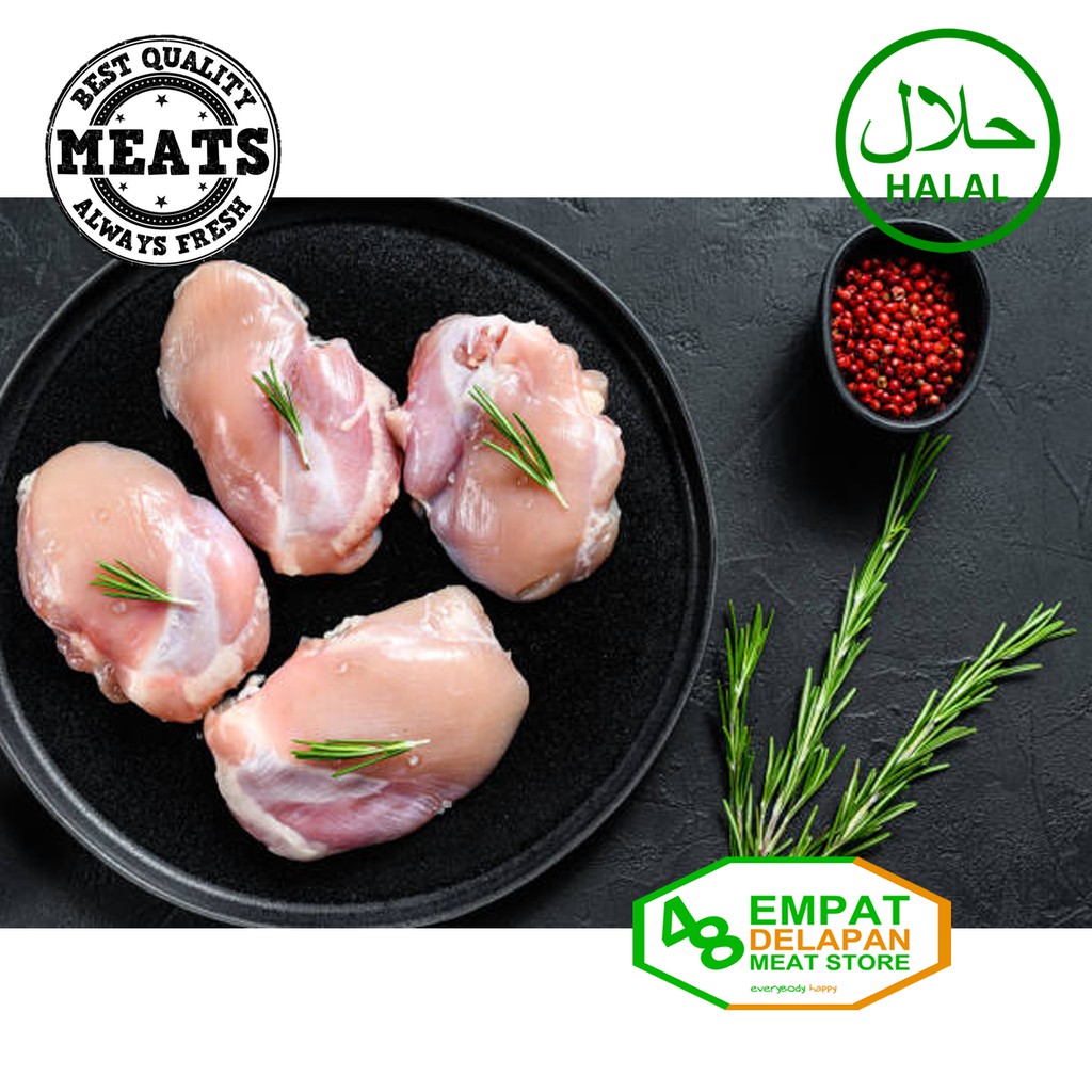 

Paha Ayam Fillet Tanpa Kulit Segar Boneless (Bukan Frozen)