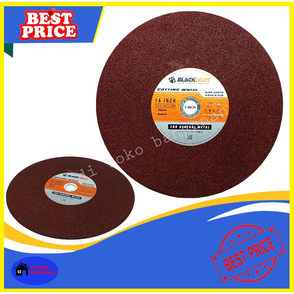 Mata Potong Besi Gurinda Gerinda 14 Inch X 2.8 Cutting Wheel Blackfoot