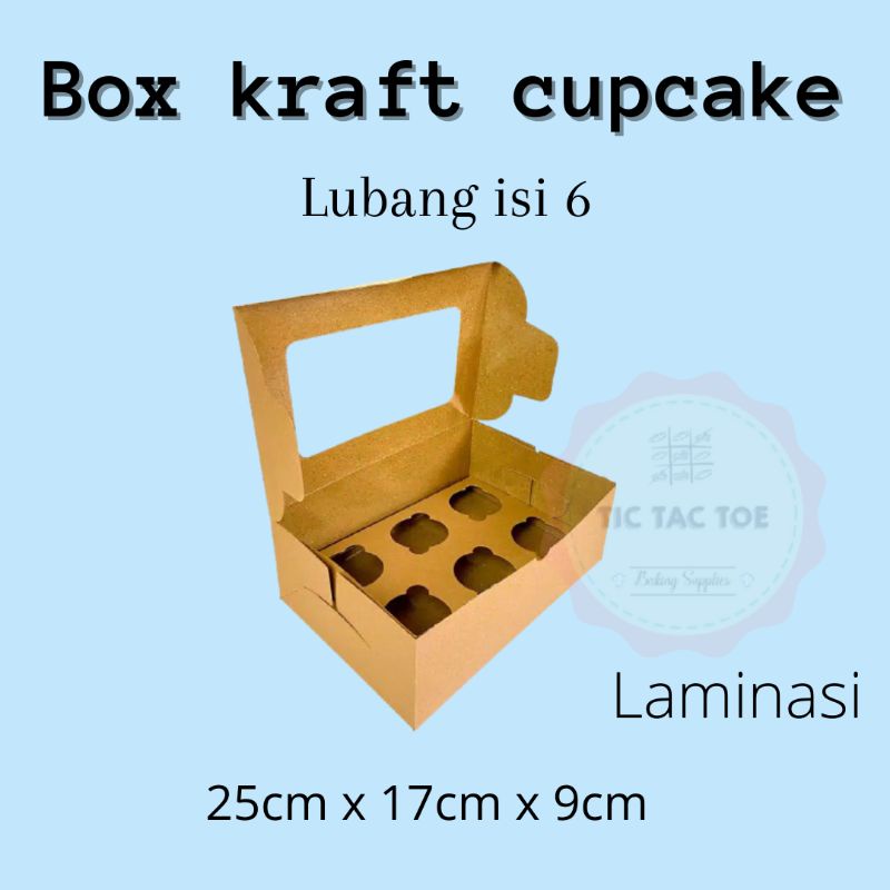 dos cupcake coklat box cupcake coklat box cupcake packaging cupcake packaging cupcake isi6(isi10pcs)