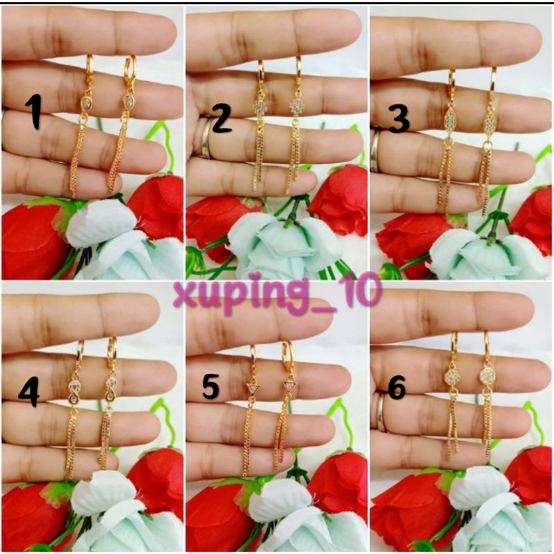 Anting xuping dewasa juray permata cantik