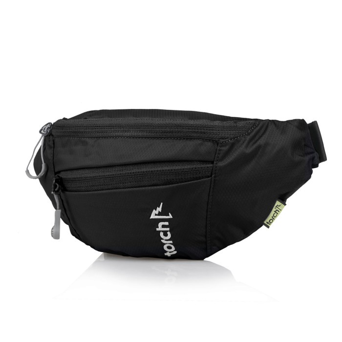 TAS SELEMPANG TORCH WAIST BAG HAMURA HITAM - CAVIAR BLACK best seller kekinian fashion bisa COD berk