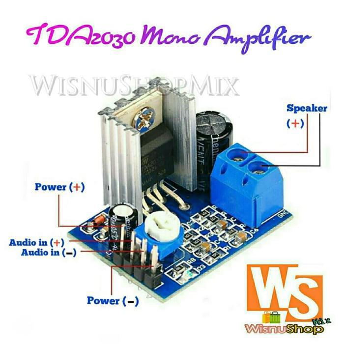 Amplifier / Kit Power Amplifier Tda2030 Modul Ampli Mono 18 Watt Murah Meriah Ready