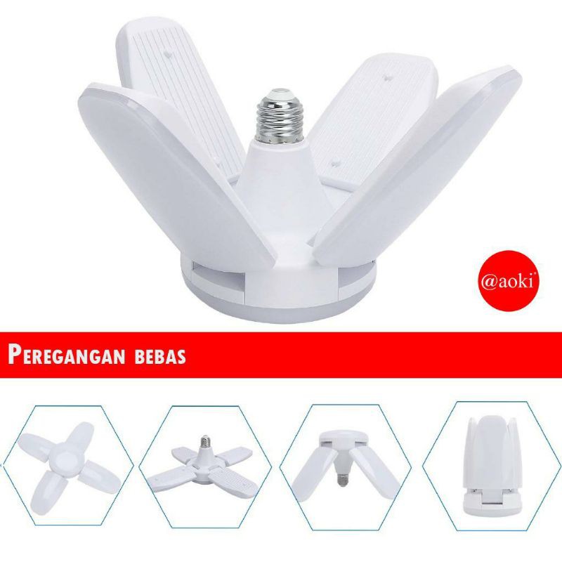 Lampu LED LIPAT 4 DAUN AOKI PREMIUM AK Y4