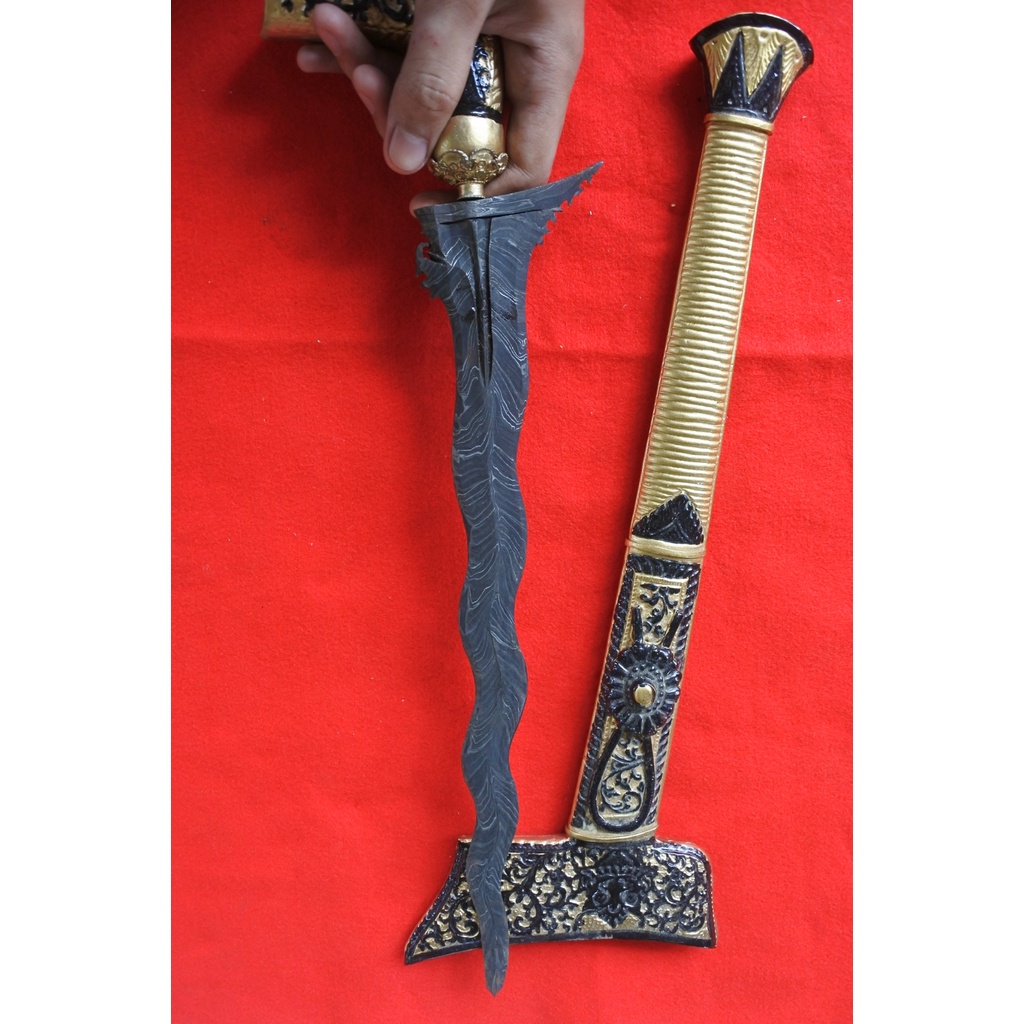 Keris panimbal pamor blarak warangka bugis wfn8044