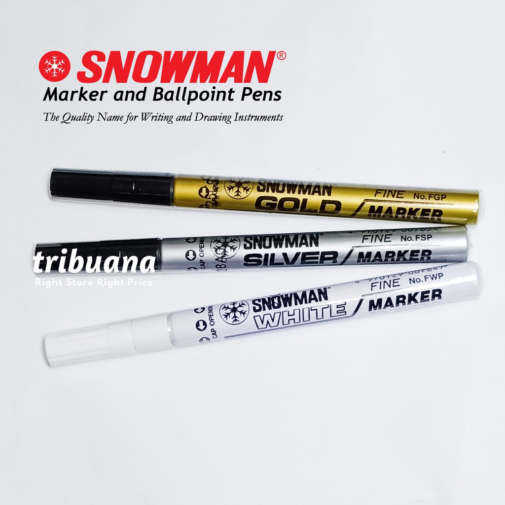 

Spidol SNOWMAN Paint Marker / Permanent White Marker FINE
