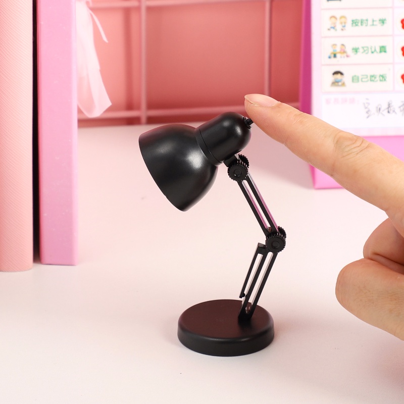 [Clip-on Mini Collapsible LED Cute Desk Lamp] [ Battery Powered Energy Saving Eye-caring Table Lamps] [Portable Office &amp; Household Reading Light]