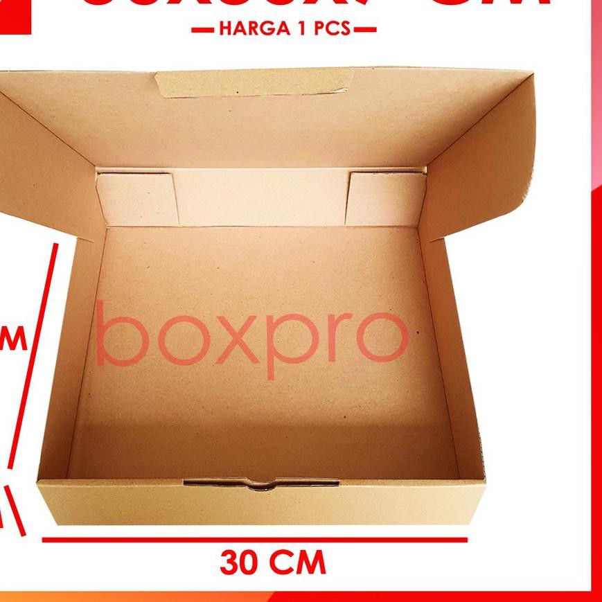 

Depan ECER Kardus Dus uk 30x30x7 cm Die Cut Box Kotak Packing jeans hoodie Baju Makanan Hijab Kue 1p