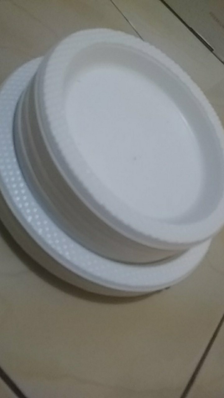 Piring Plastik Sedang P7 Isi 50 Pcs - Piring Makan - Piring Plastik Kue