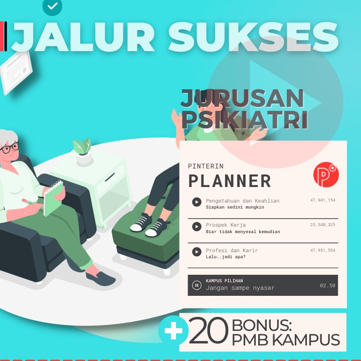 

Daily Planner Kuliah Jurusan Psikiatri | Jalur Test SNMPTN-SBMPTN-UTBK Weekly Binder Loose leaf B5