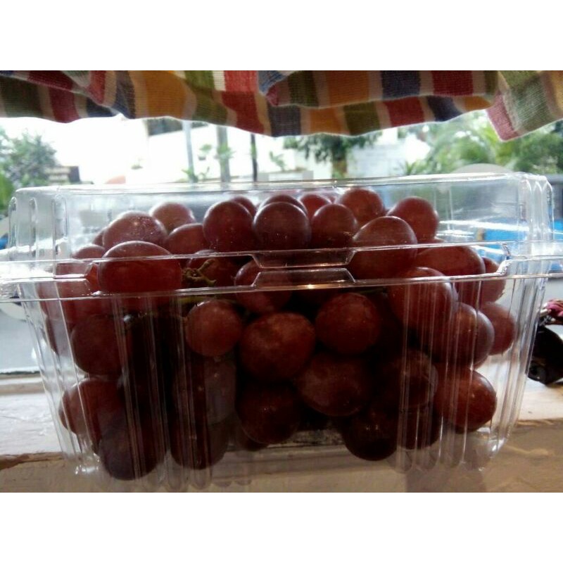 

1pcs Mika Buah Strawberry 1kg atau mika buah anggur 1000gr kunci /MB 1000