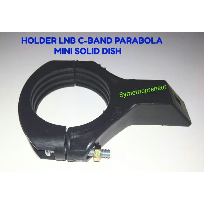 Promo HOLDER LNB C-BAND UNTUK MINI SOLID DISH PARABOLA 100CM - Hitam Murah Banget