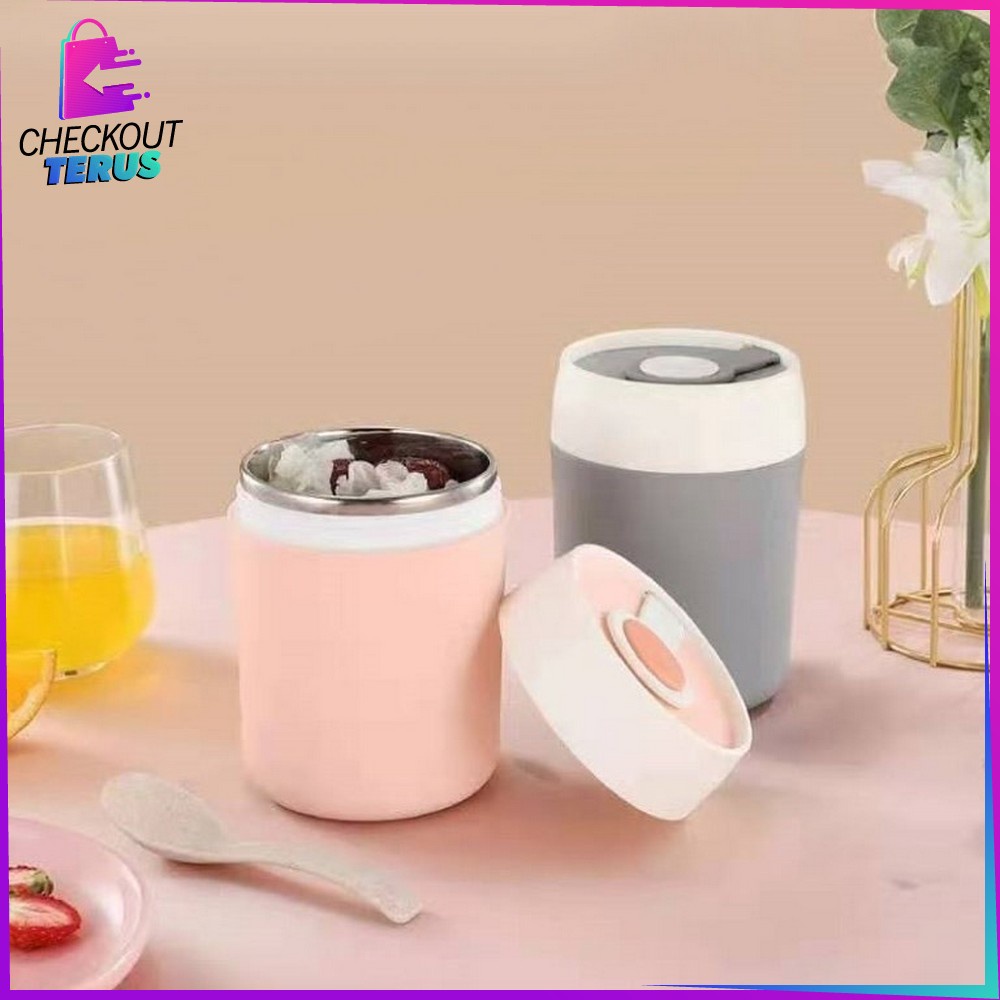 CT C378 Termos Bubur Kecil Tempat Makanan Bayi Termos Soup Anti Tumpah Mini Thermal Stainless 304 Tahan Panas